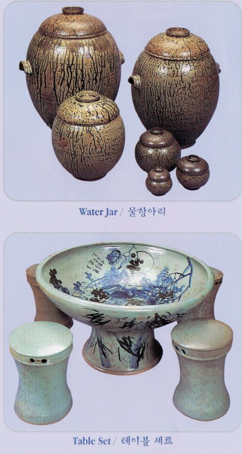 Celadon jars